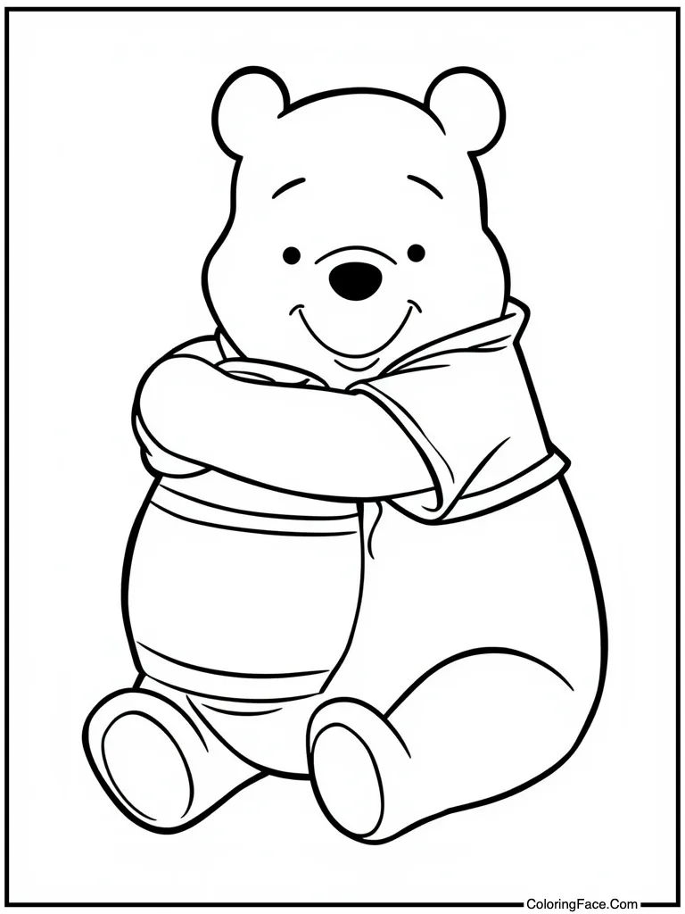 Bear hugging honey pot