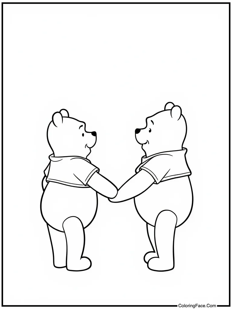 Friends forever holding hands