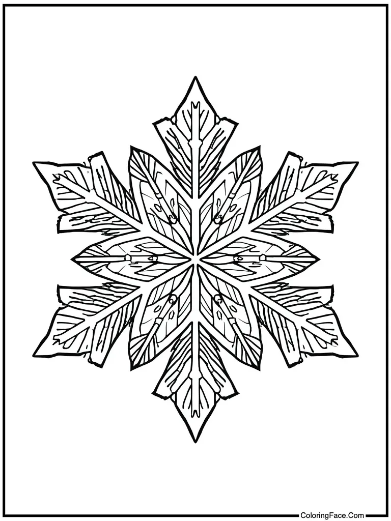 Snowflake crystal unique shape