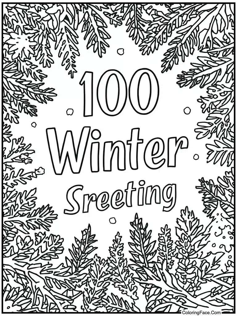 Season greeting text art