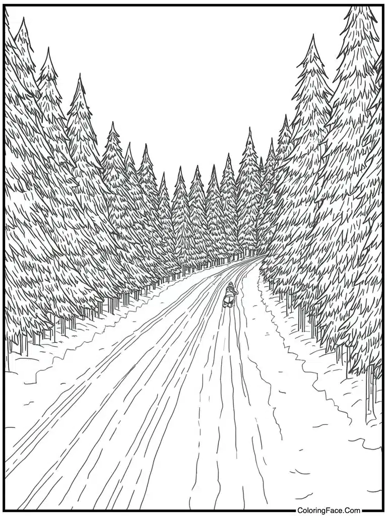 Sledding down steep hill