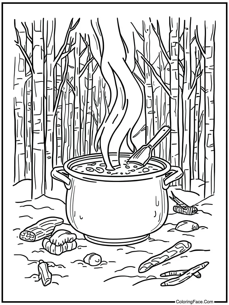 Soup pot boiling hot