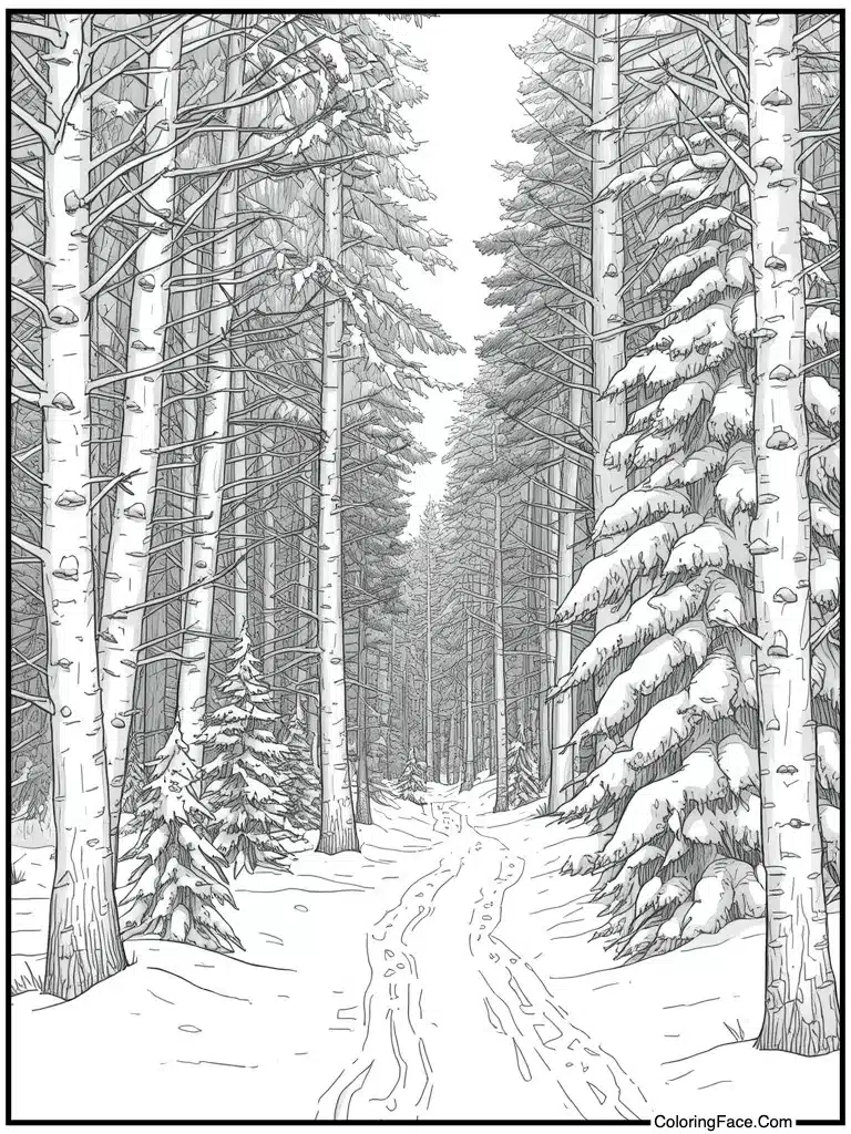 Detailed sketch for adults