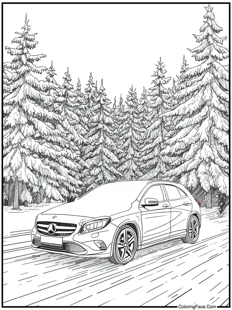 Car covered in powder