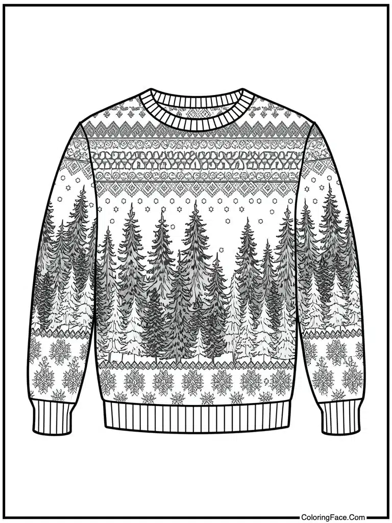 Sweater with ugly pattern