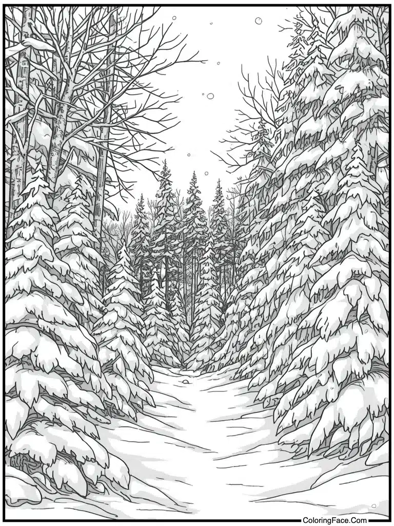 Blizzard wind blowing hard