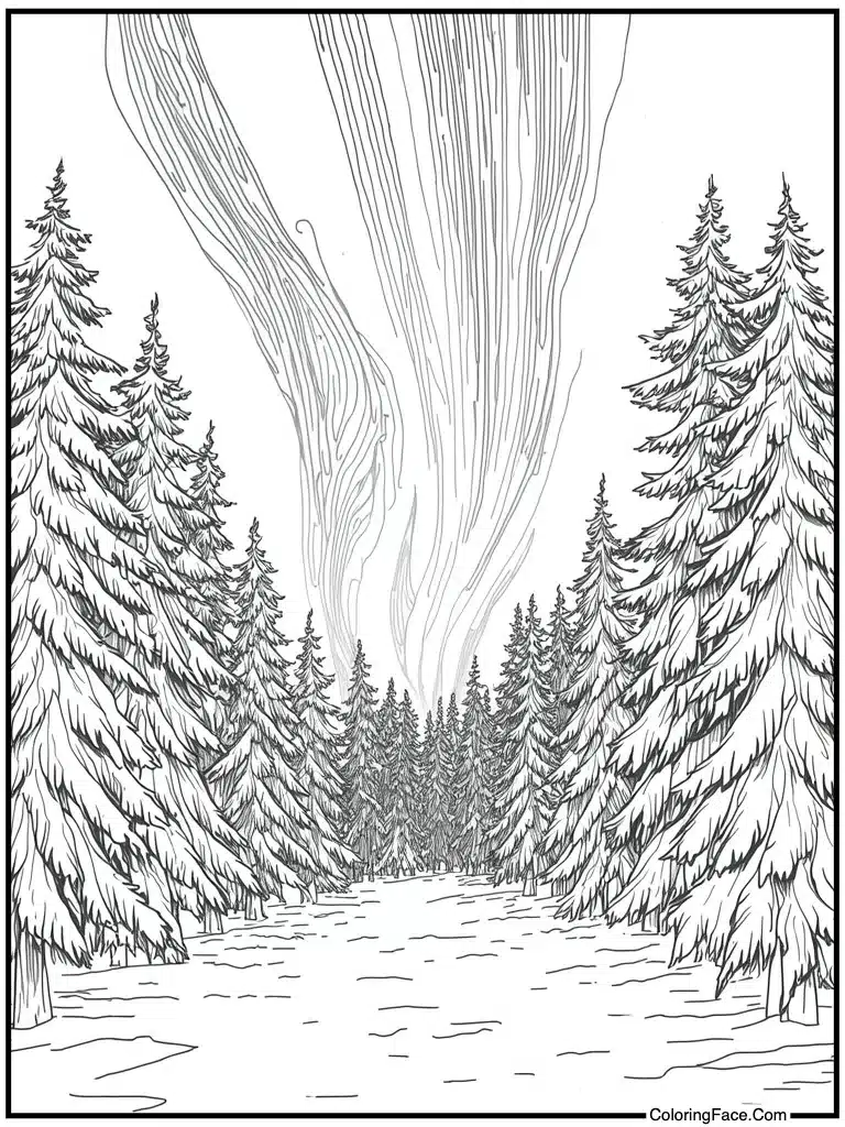 Northern lights aurora borealis