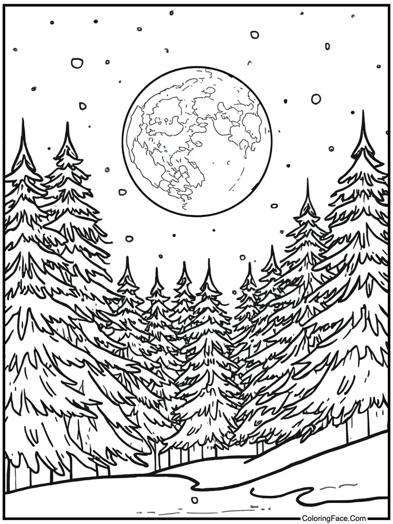 Moon shining very bright