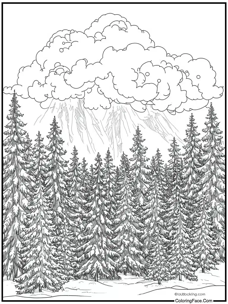 Cold breath cloud air