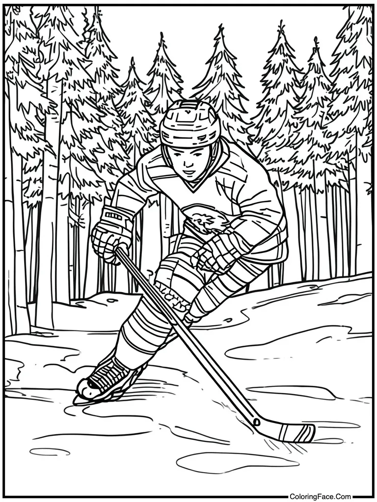 Stick handling the puck