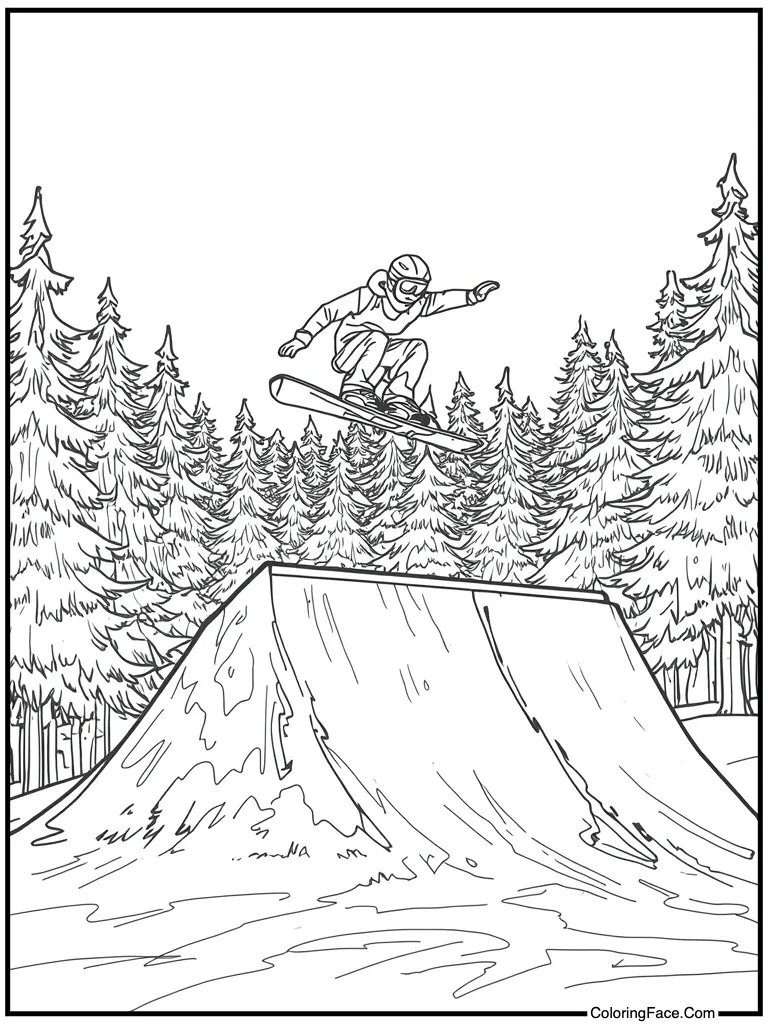 Jumping off big ramp