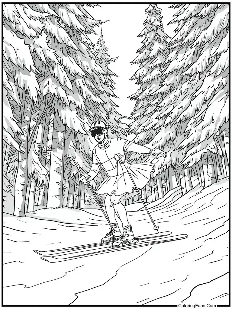 Ski ballet artistic moves