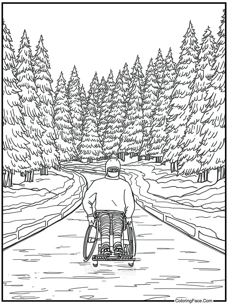 Wheelchair curling on ice