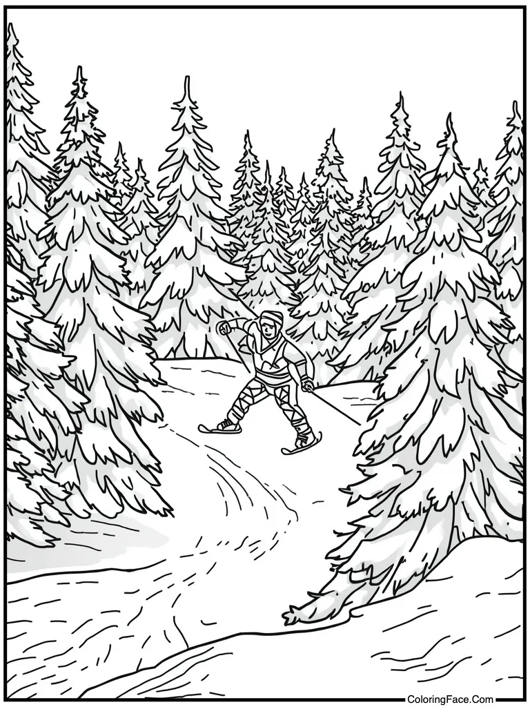 Carving fresh white powder