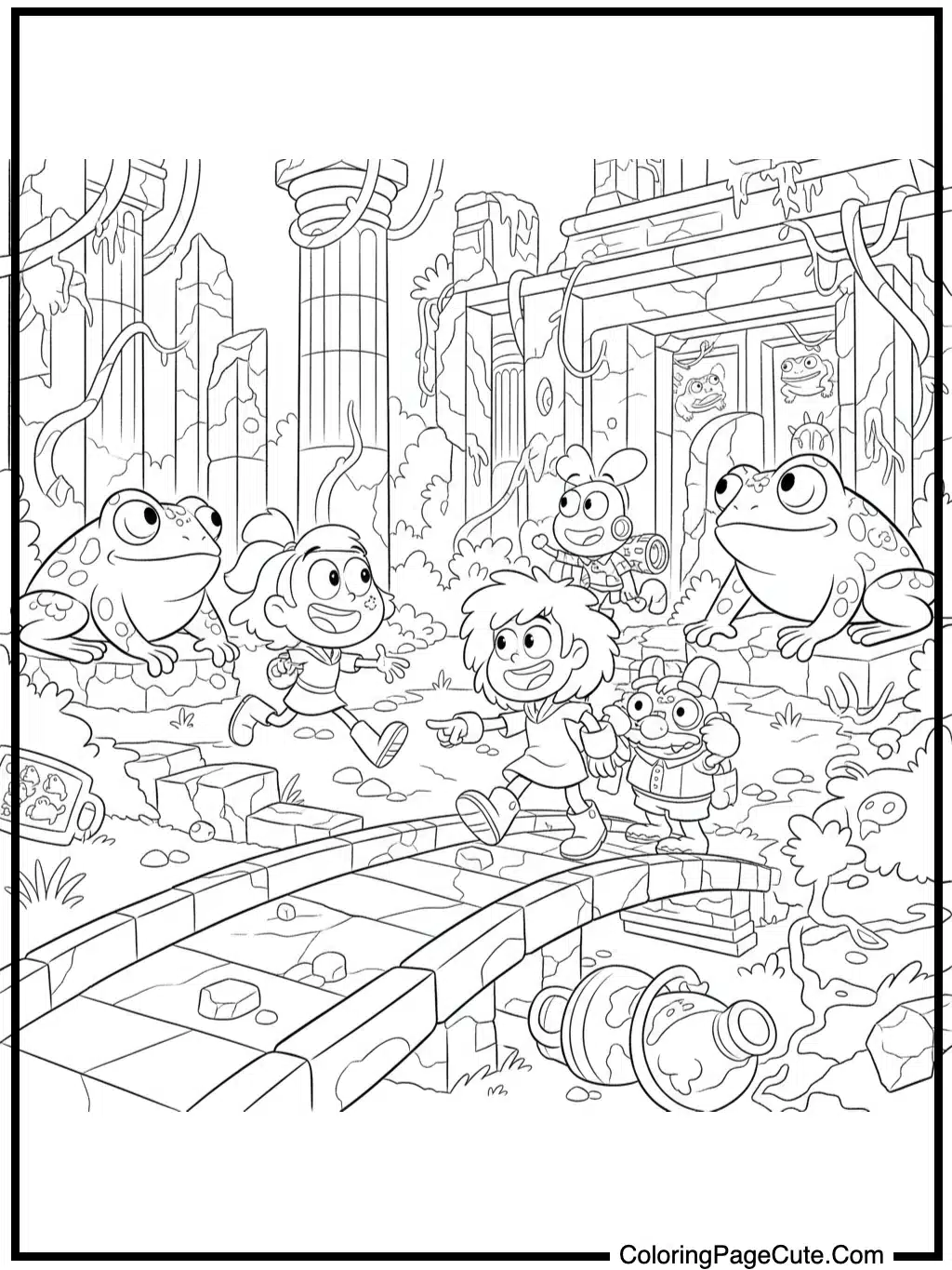 amphibia exploring ancient ruins