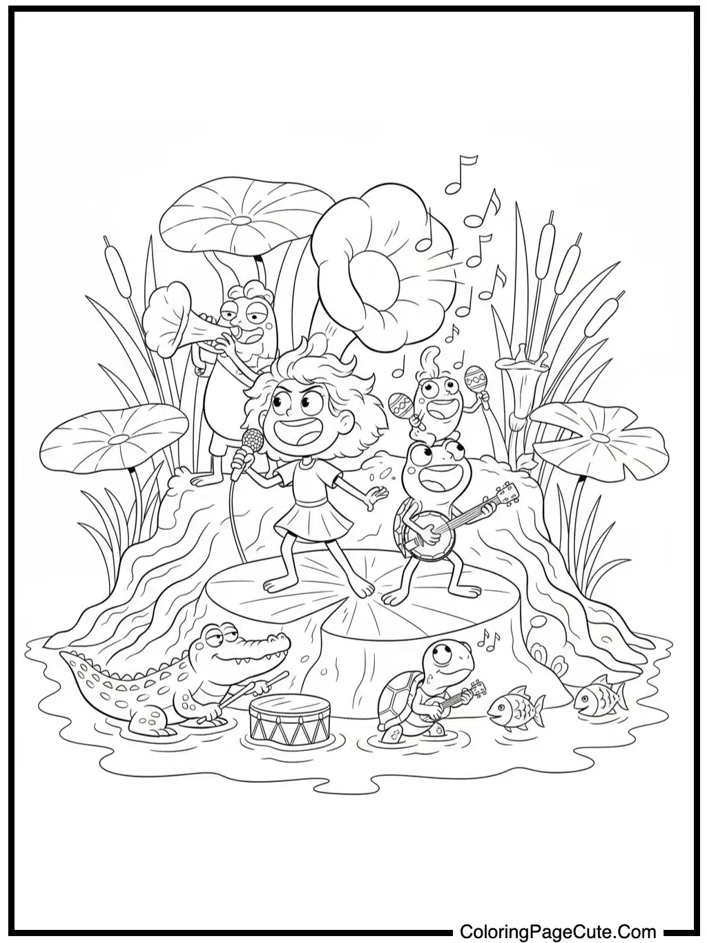 amphibia singing a swamp song