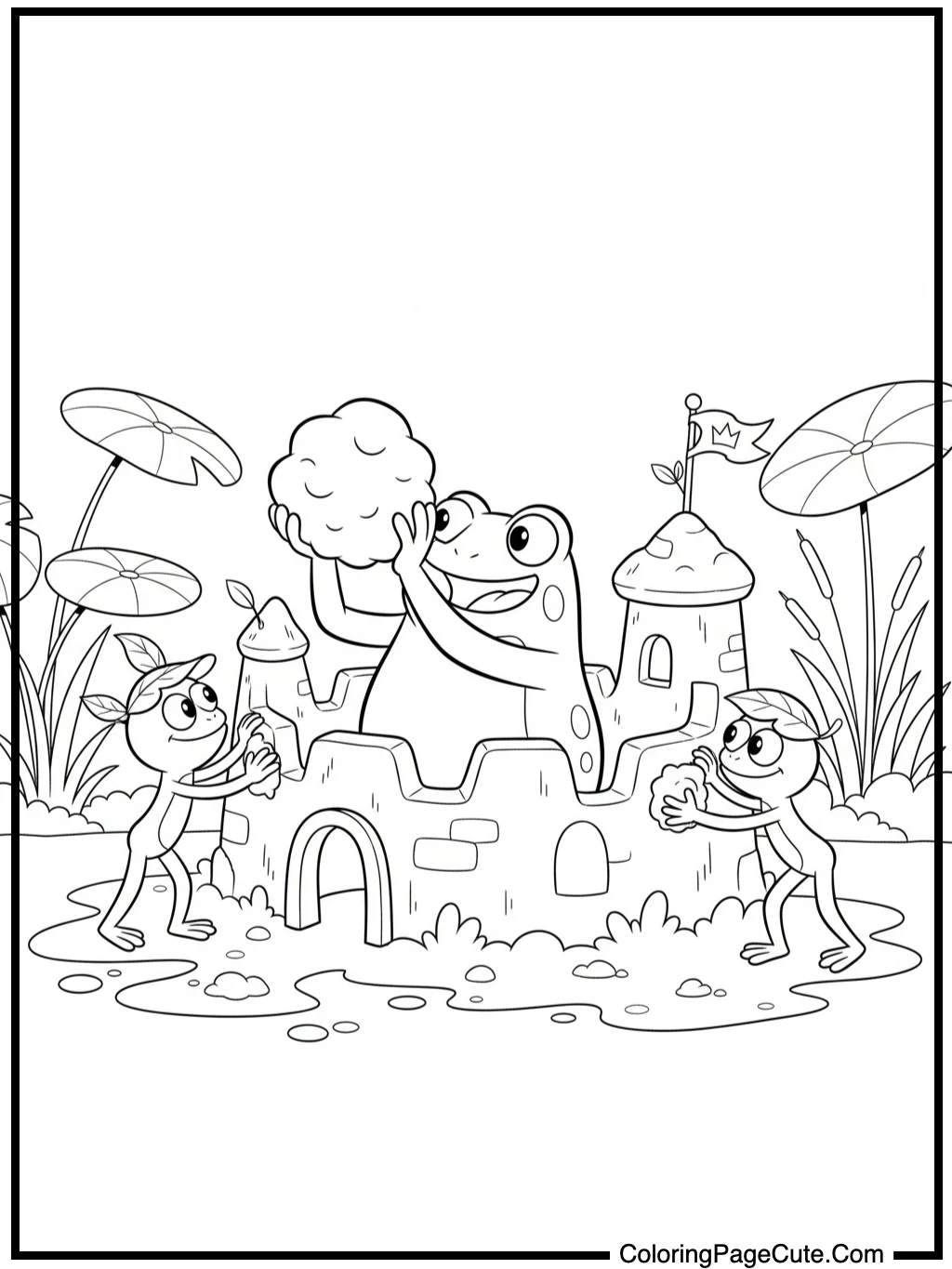 amphibia building a mud fort
