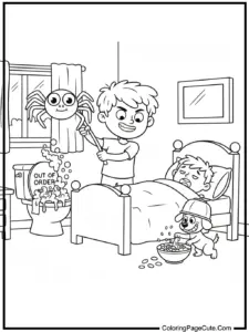 april coloring pages