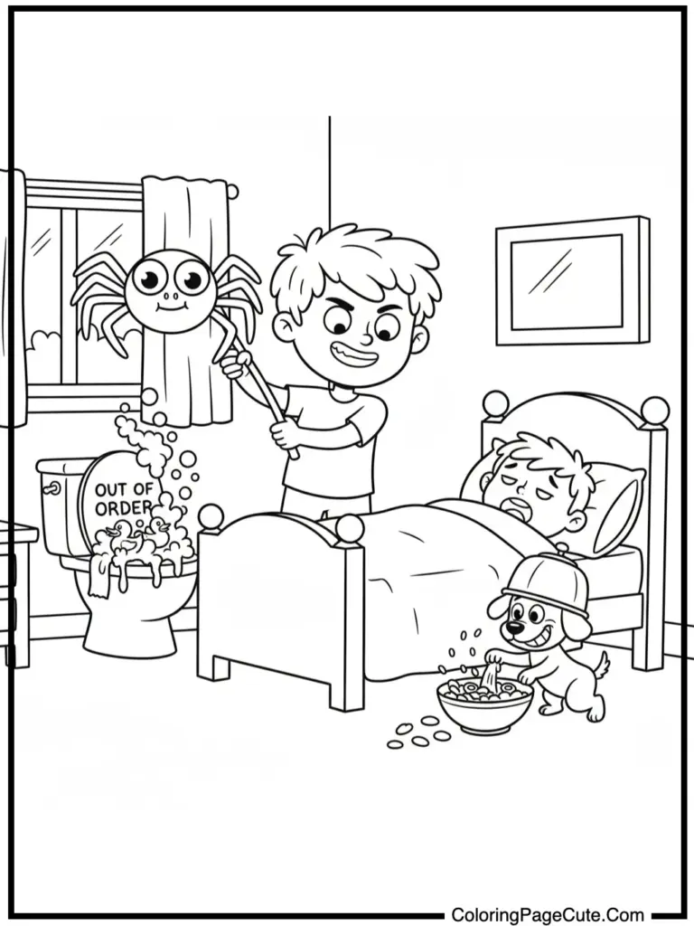april coloring pages