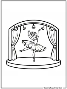 ballerina coloring sheet