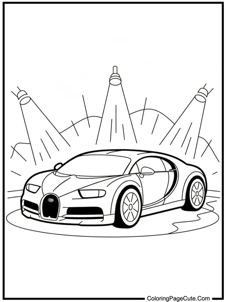 bugatti coloring pages