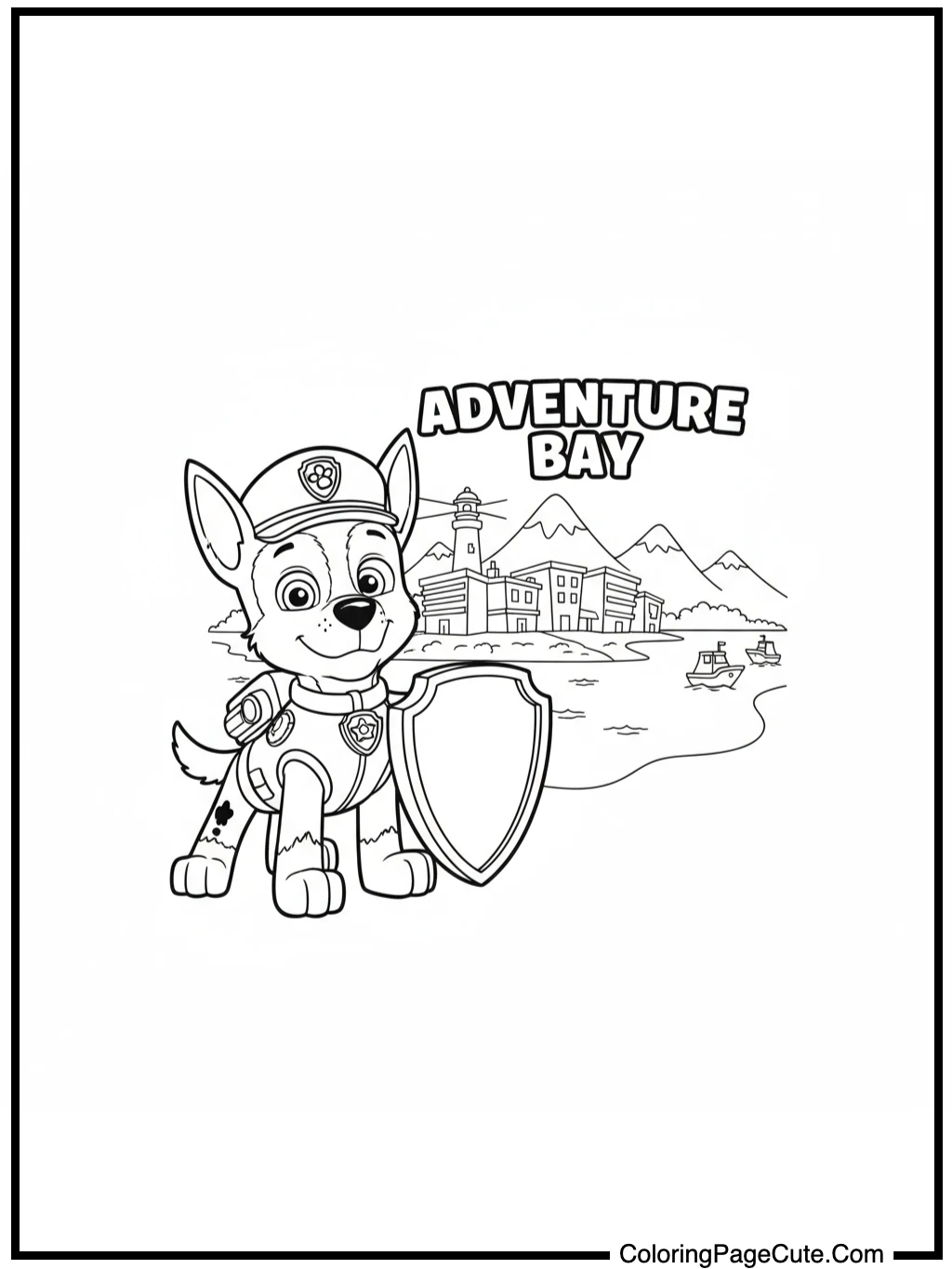 chase paw patrol protects Adventure Bay