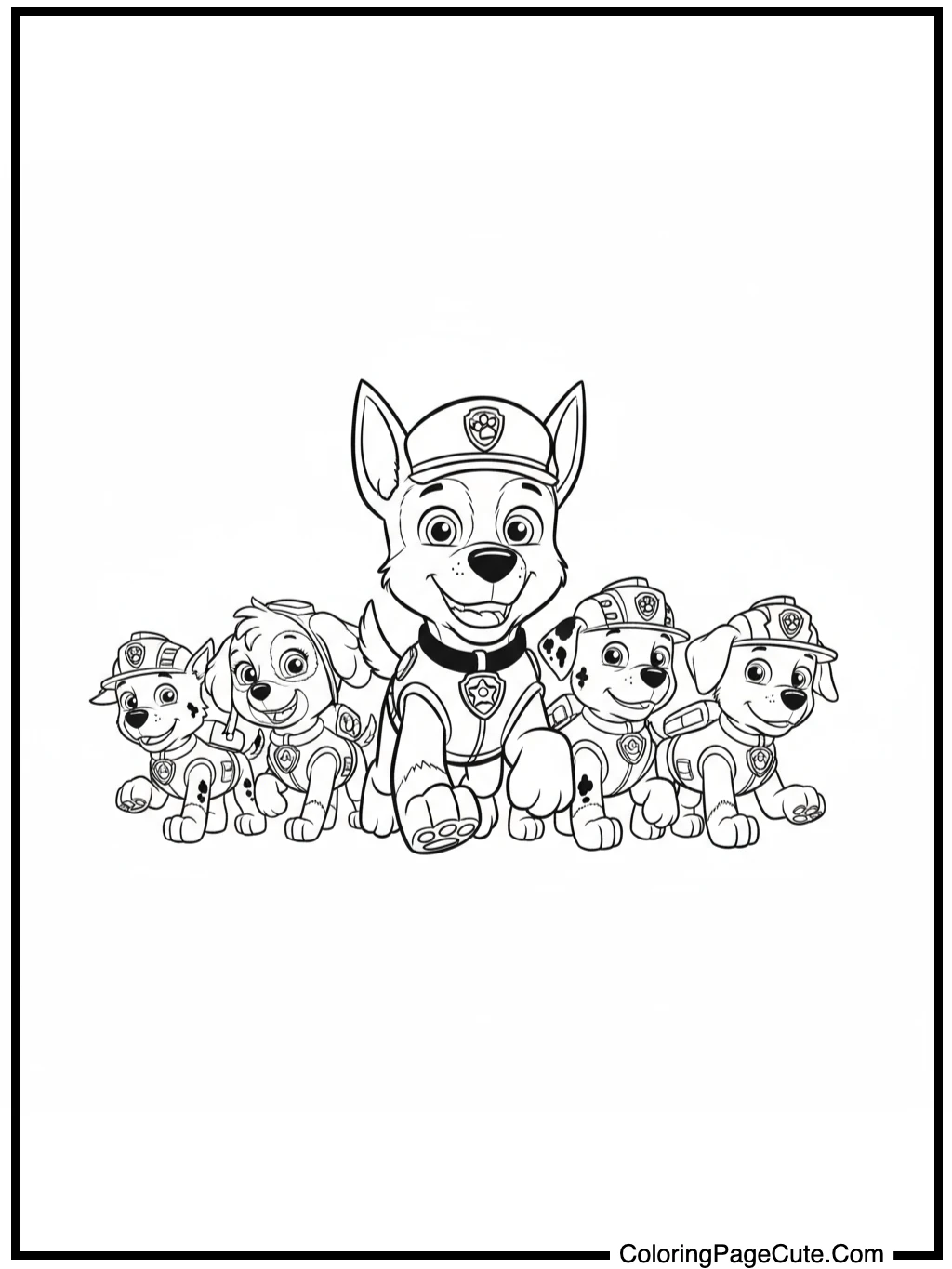 chase paw patrol leads the team