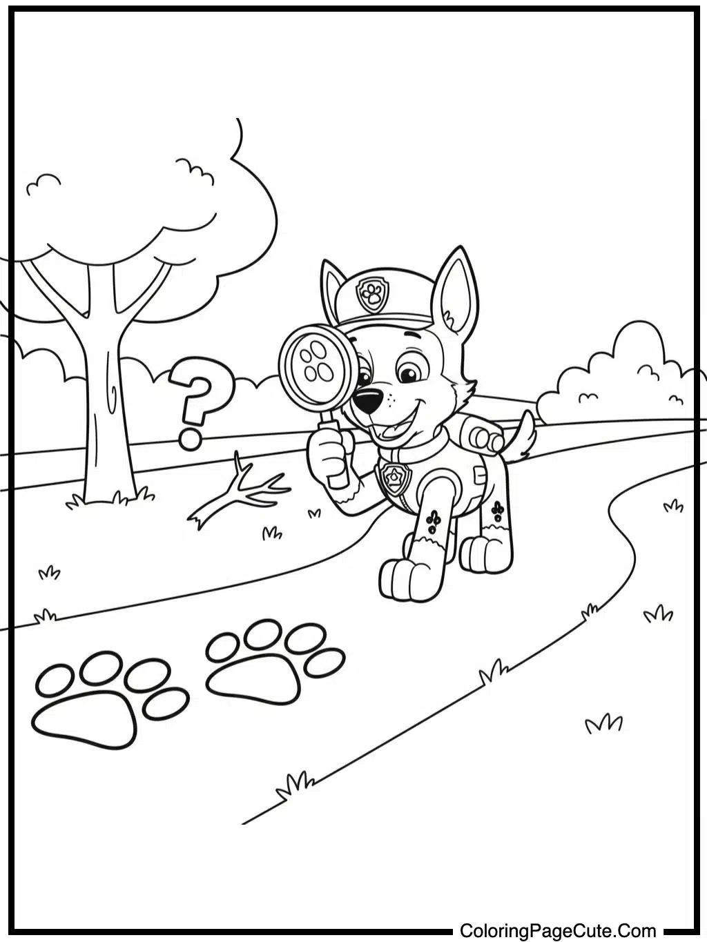 chase paw patrol finds clues