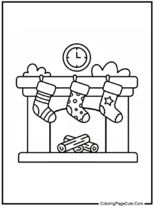 Christmas colouring pages
