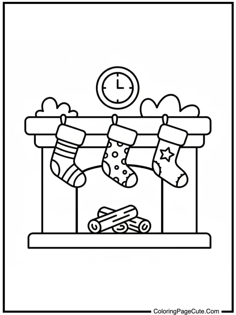 Christmas colouring pages