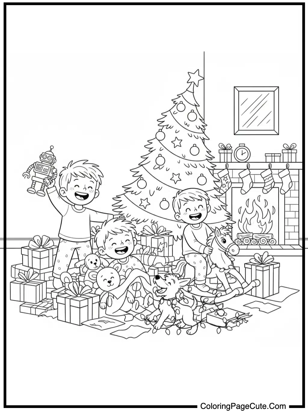 christmas morning joyful chaos