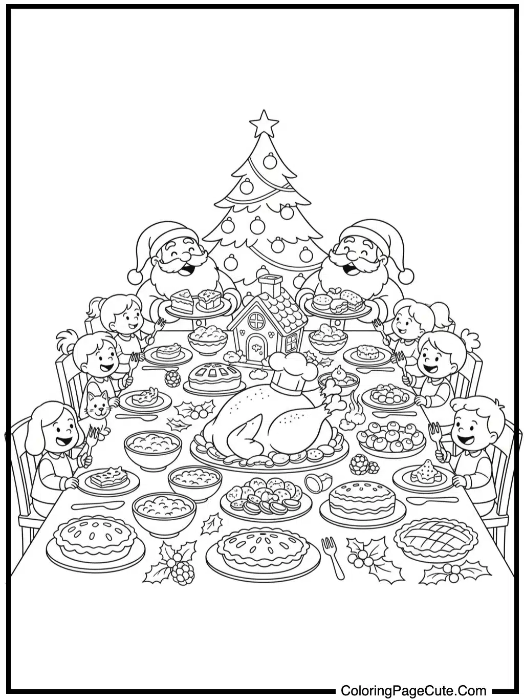 christmas feast prepared deliciously