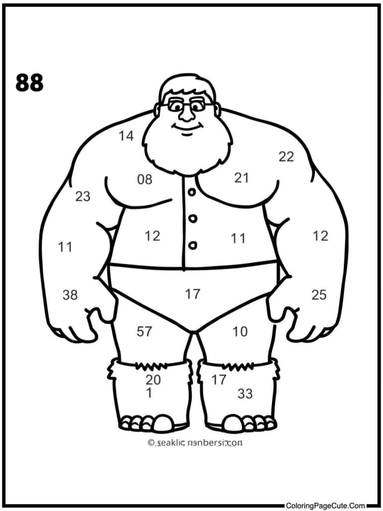 color by numbers printable