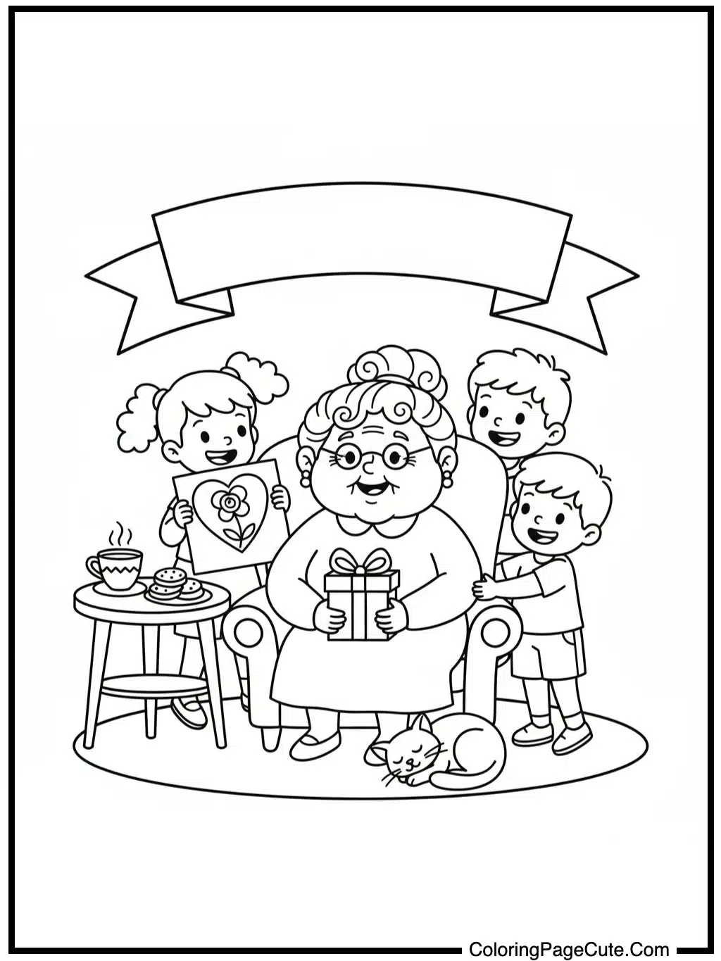 color sheets for mother's day for grandma's gift