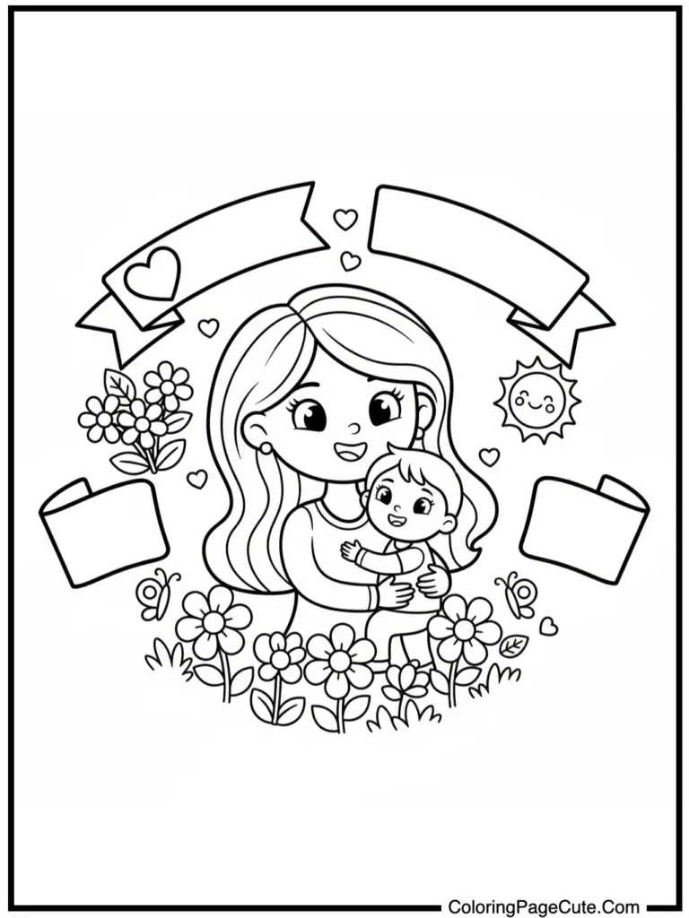 color sheets for mother's day