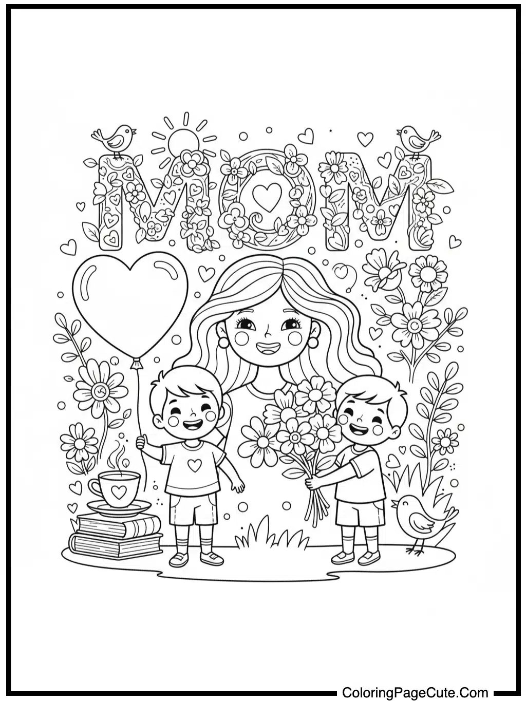 color sheets for mother's day for a thoughtful present