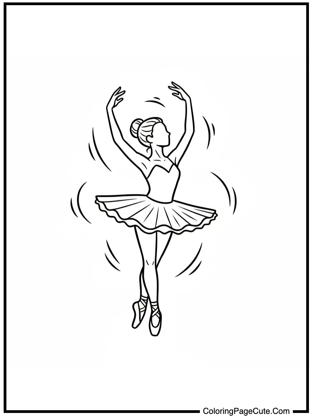 ballet dancer spins elegantly