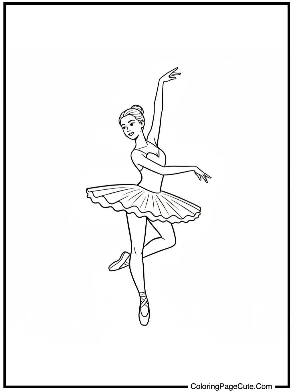 ballet dancer performs a pirouette