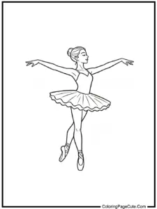 coloring pages ballet dancer