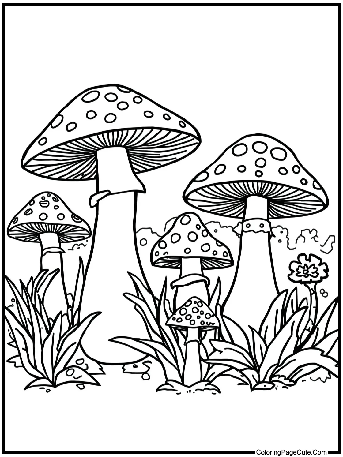 in a whimsical garden