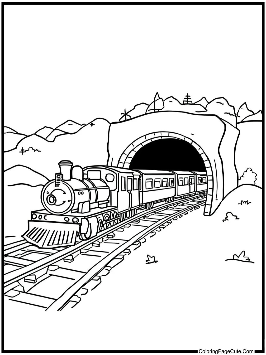 entering a tunnel