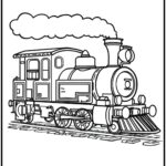 coloring pages of trains