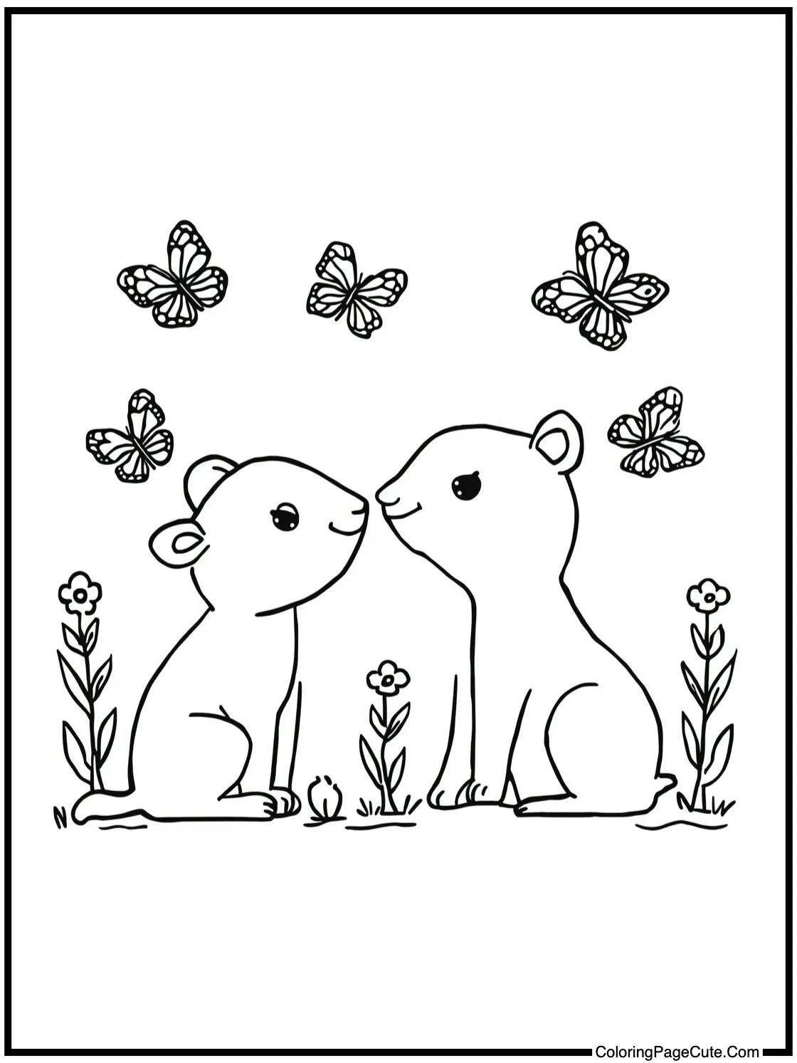 gazing at butterflies