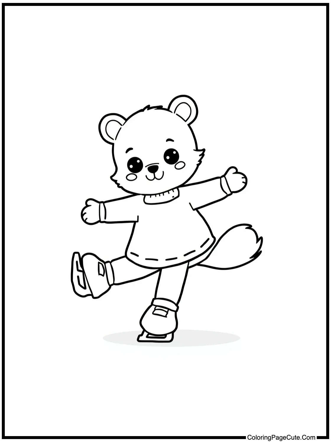 ice skating gracefully