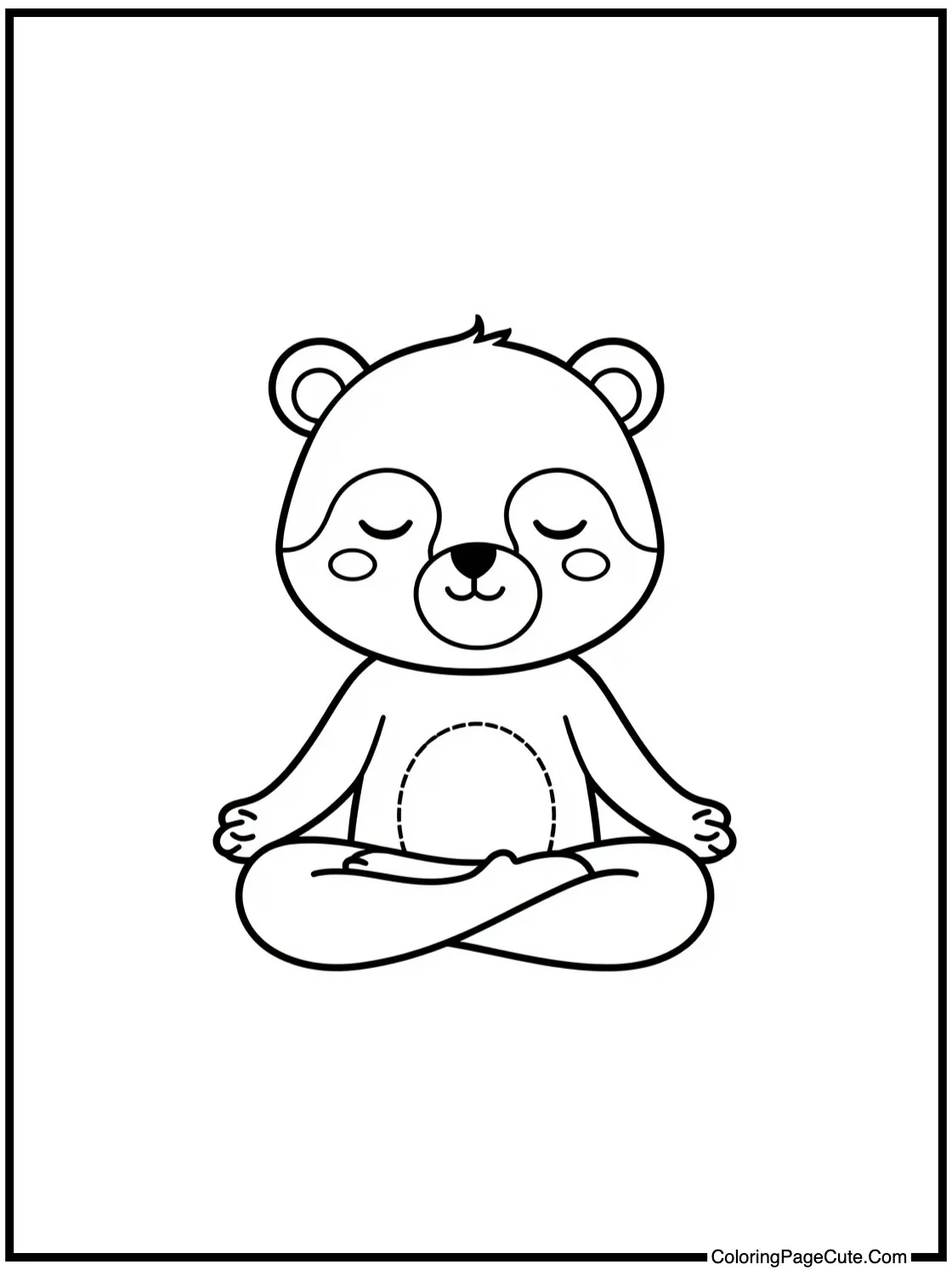 meditating peacefully