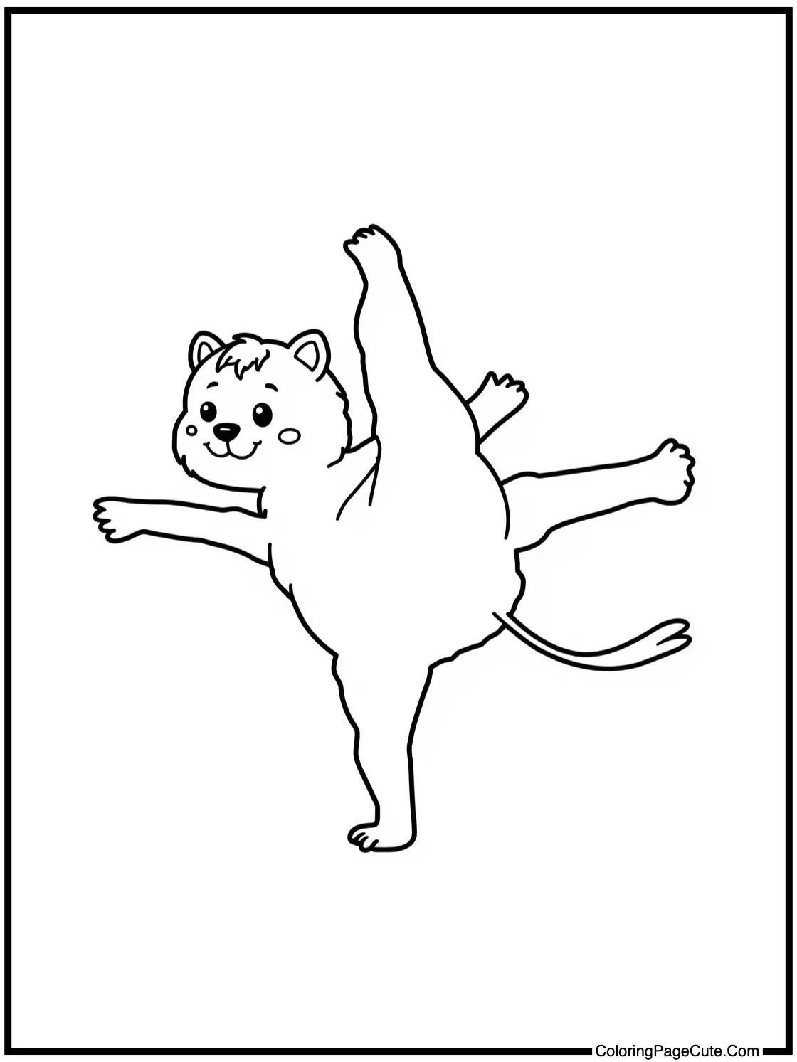 doing fun acrobatics