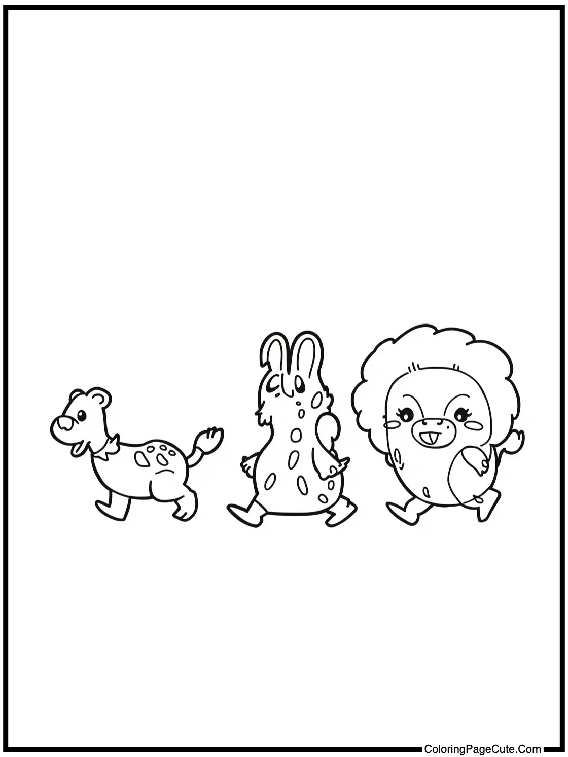 walking happily together