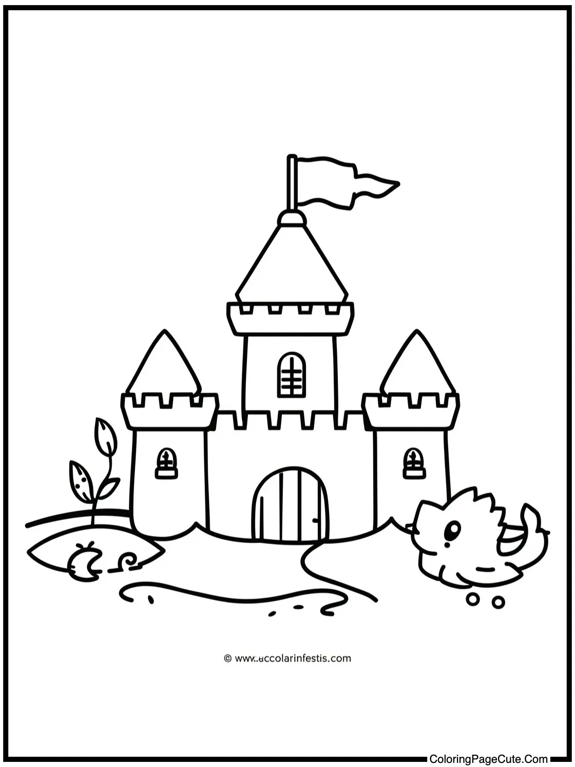 building a tiny sandcastle