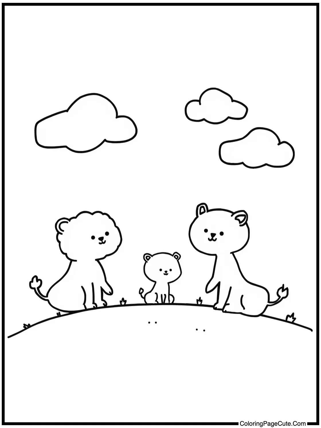 watching fluffy clouds