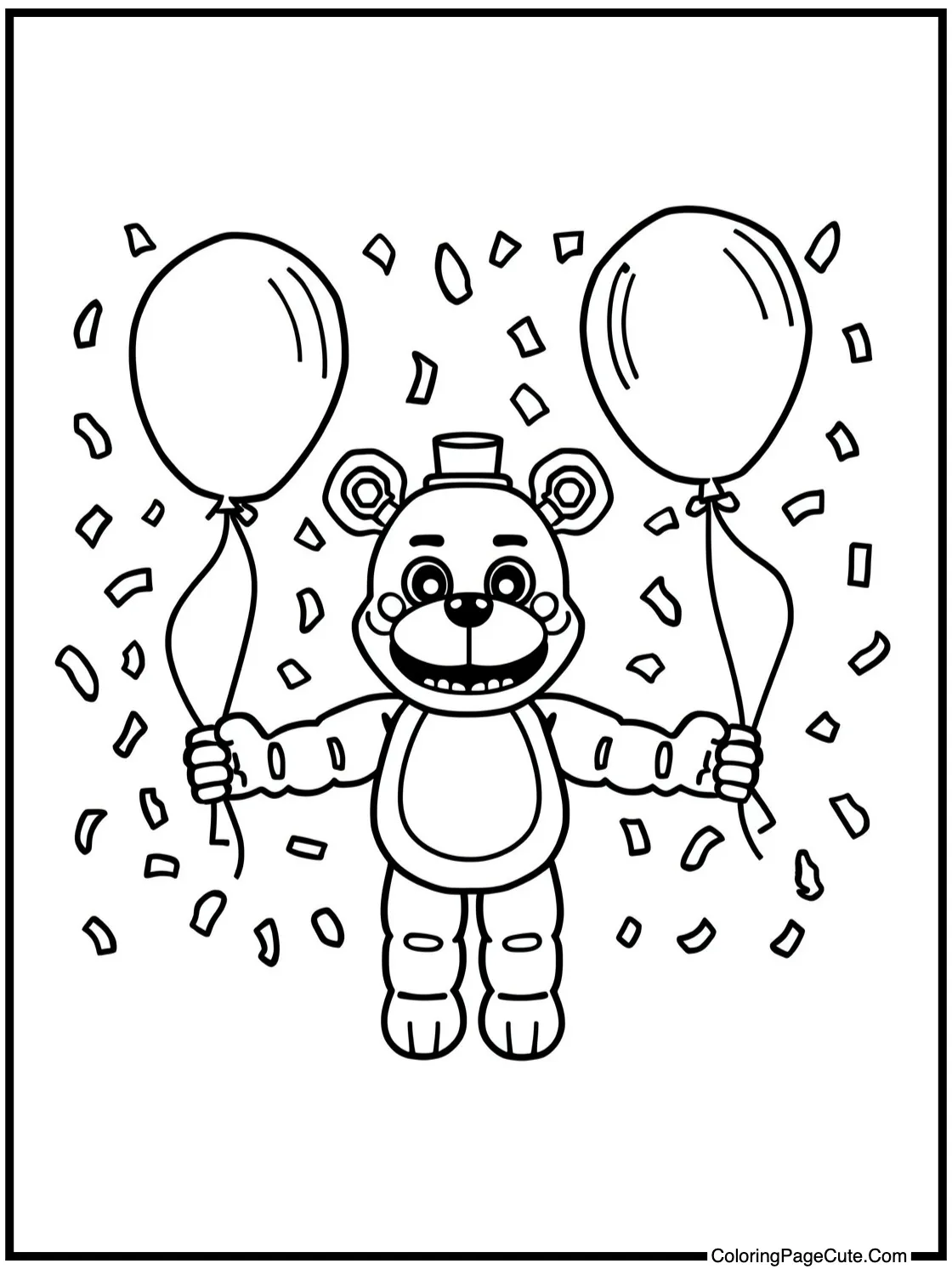 balloons and confetti